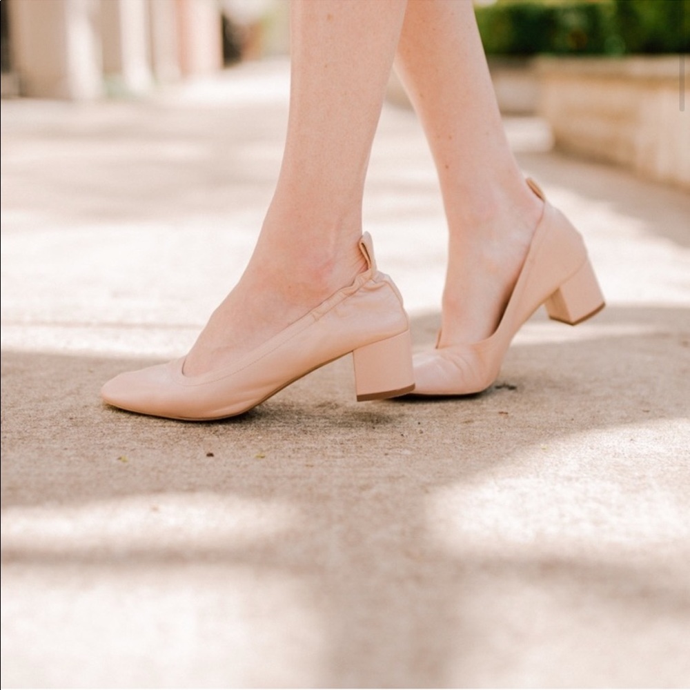 Everlane The Italian Leather Day Heel Blush Size 9.5